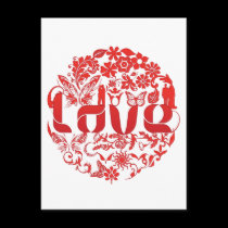 love circle postcards