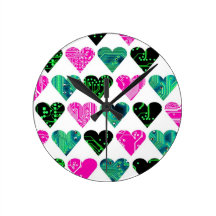 love circuit, Colors set 3 Wallclock