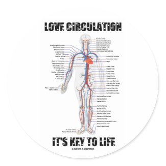 Love Circulation It's Key To Life sticker