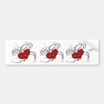Love Clarinet Bumper Sticker