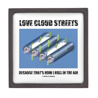 Love Cloud Streets Because That's How I Roll Air Premium Keepsake Boxes