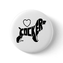 LOVE COCKERS BUTTON