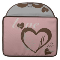 Love Cocoa Hearts Sleeves For Macbook Pro
