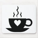 Love Coffee mousepads by ObsessionDesign Love Coffee mousepads