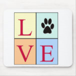LOVE Color Block Mousepad