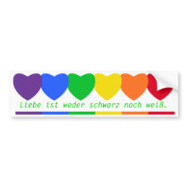 Love colors stickers bumper stickers
