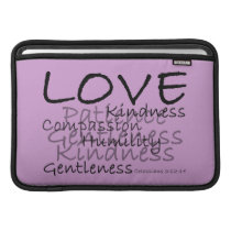 Love (Colossians 3) Personalized Sleeve Macbook Sleeves