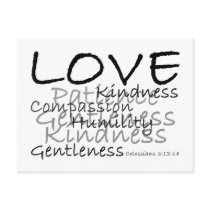 Love Colossians 3 Postcard