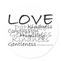 Love Colossians 3 Stickers