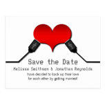 Love Connection USB Save the Date Postcard, Red