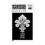 Love Conquers All (black-white) postage
