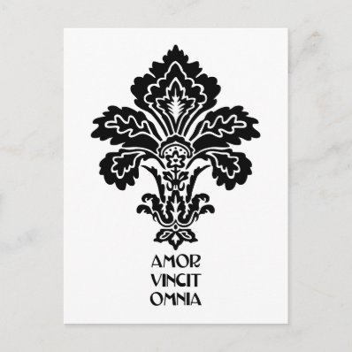 Love Conquers All (black-white) Post Cards