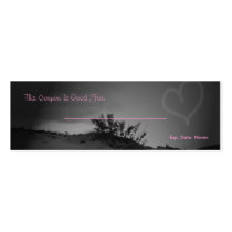 Love Coupon business cards