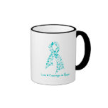 Love Courage Hope Butterfly -  Gynecologic Cancer mugs