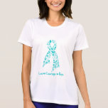 Love Courage Hope Butterfly -  Gynecologic Cancer t-shirts