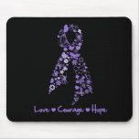 Love Courage Hope Butterfly - Hodgkins Lymphoma mousepads