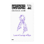 Love Courage Hope Butterfly - Hodgkins Lymphoma stamps