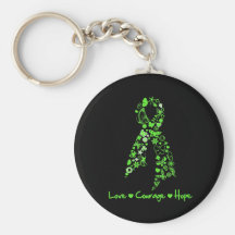 Love Courage Hope Butterfly - Non-Hodgkins Lymphom Key Chains