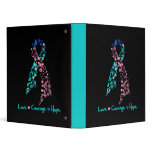Love Courage Hope Butterfly -  Thyroid Cancer binders