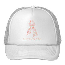 Love Courage Hope Butterfly - Uterine Cancer Mesh Hat