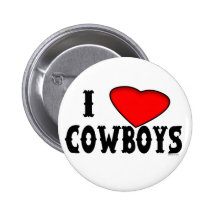 Love Cowboys Button