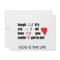 love,cry,laugh,smile invitations
