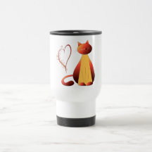 Love Cute Ginger Car Art Mug