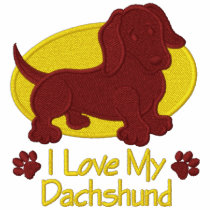 Love Dachshund embroidered shirts by Diva_Pets Love Dachshund embroidered shirts