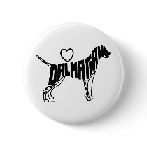 LOVE DALMATIANS BUTTON