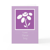 love dance sing cards