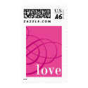 Love Dark Pink postage by weddingchannel Love Dark Pink postage