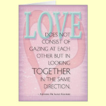 Love  ~De Saint-Exupery cards
