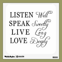 Love Deeply Wisdom Wall Decal wall decals