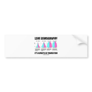 Love Demography It's Always In Transition bumpersticker