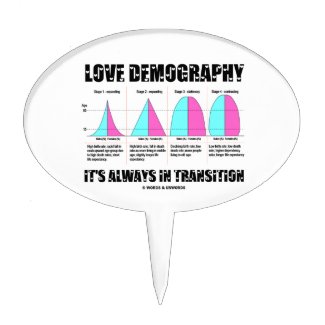 Love Demography It's Always In Transition Cake Toppers