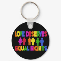 Love Deserves Equal Rights keychains