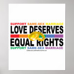 Love Deserves Equal Rights posters