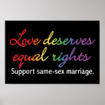 Love Deserves Equal Rights posters