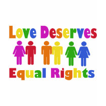 Love Deserves Equal Rights t-shirts