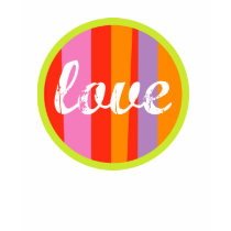 Love design on red t-shirt