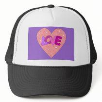 Love Design with Heart hats by karanta Love Design with Heart hats