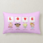 Love - Different Nationality Throw Pillows Love - Different Nationality Throw Pillows