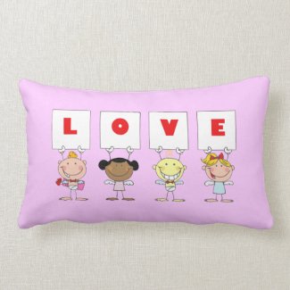 Love - Different Nationality throwpillow