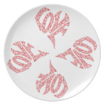 LOVE - DINNER PLATE