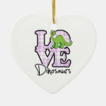 Love Dinosaurs Christmas Ornament