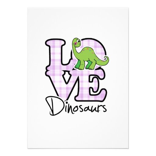 Love Dinosaurs Personalized Invitations