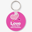 Love Does Not Discriminate Keychain by MyDogVotes Love Does Not Discriminate Keychain