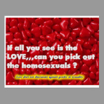 Love doesnt discrimate postcards