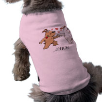 love dog AMOR shirt pet clothing