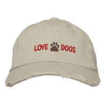 Love Dogs Embroidered Hat